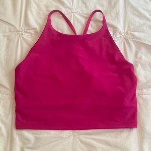 Hot Pink Old Navy Long Line Sports Bra/Tank Top